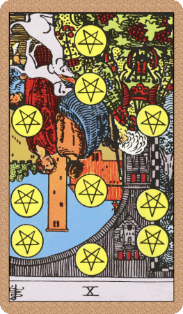 Ten of Pentacles Tarot Card Reversed