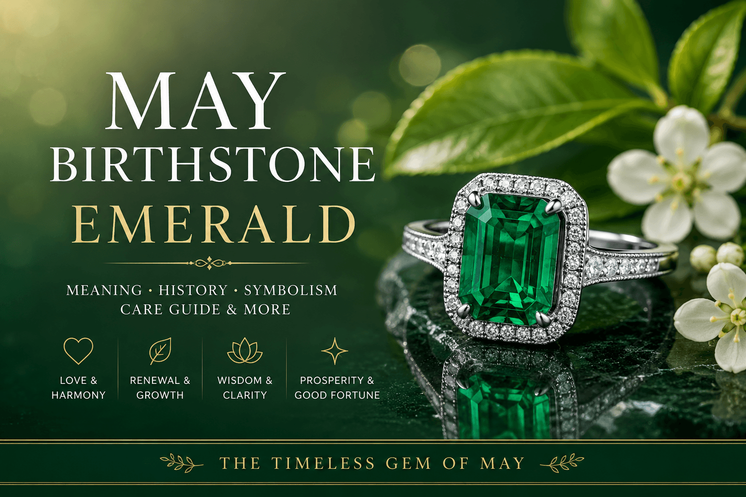 May Birthstone: The Complete Guide to Emerald Meaning, History, Symbolism, Value, and Care