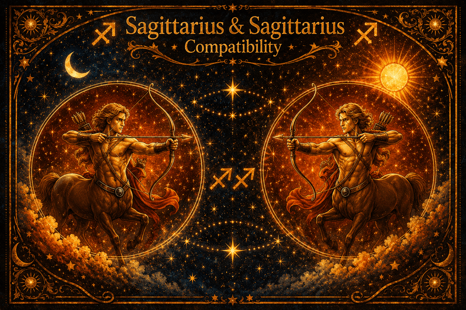 Sagittarius and Sagittarius Compatibility: The Complete Guide to Love, Romance, and Long-Term Relationships