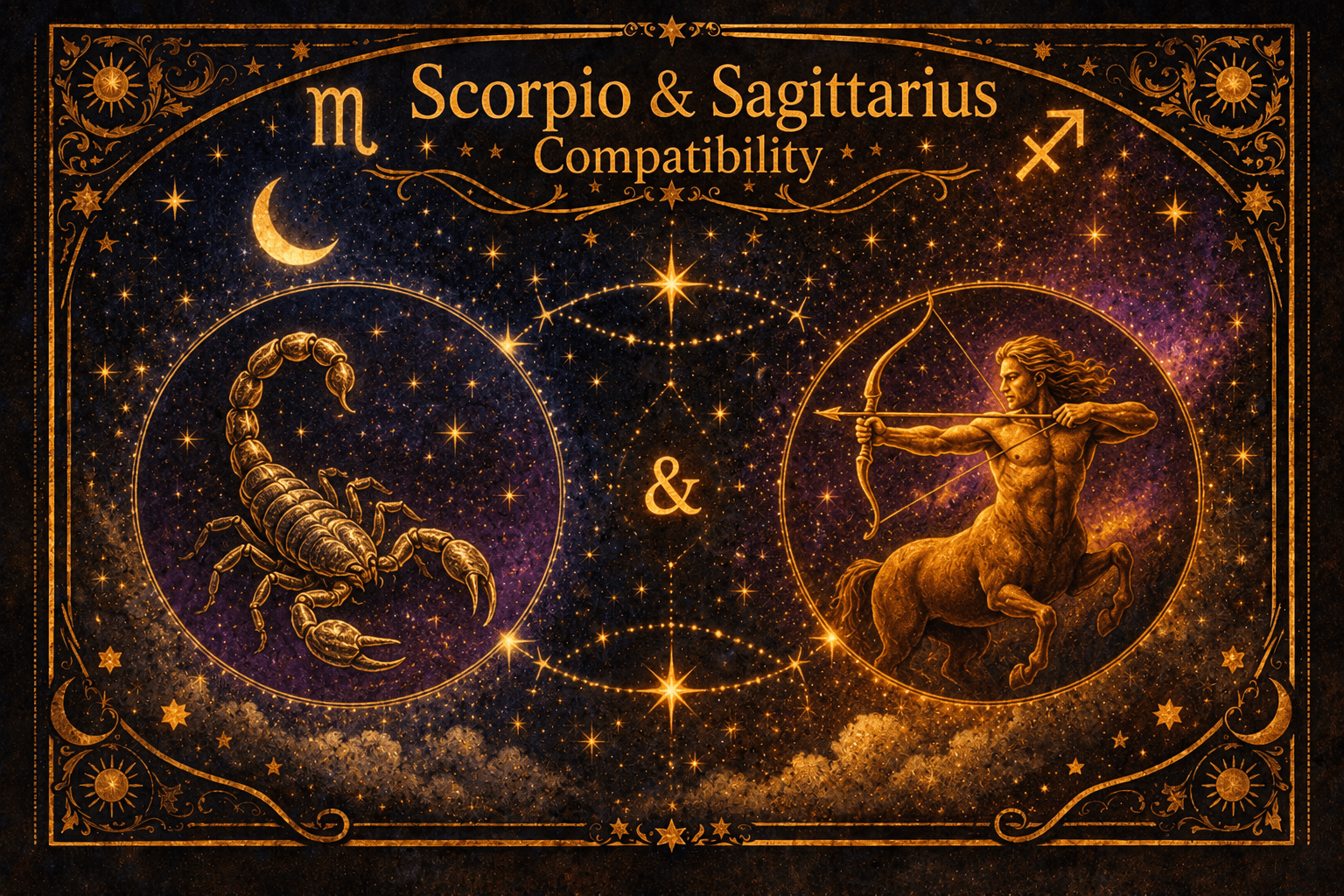 Scorpio and Sagittarius Compatibility: The Complete Guide to Love, Romance, Sex, Friendship, and Long-Term Relationships