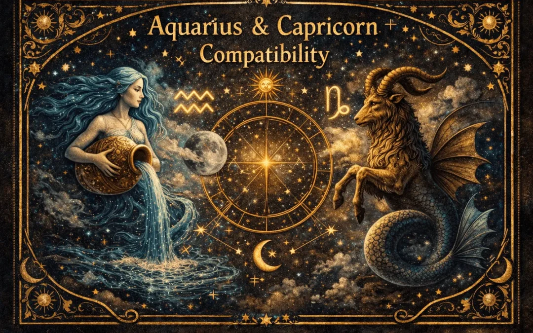 Aquarius and Capricorn Compatibility illustration