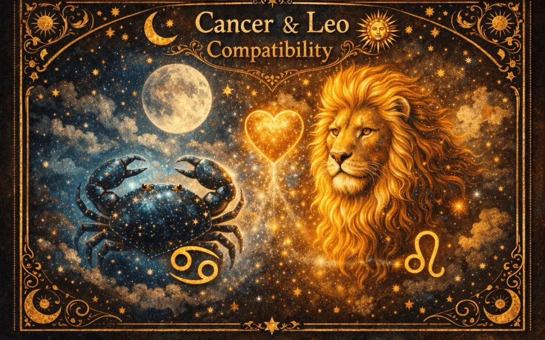 Cancer and Leo Compatibility illustration