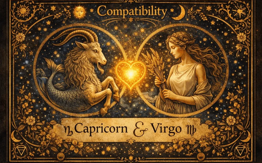 Capricorn and Virgo Compatibility illustration