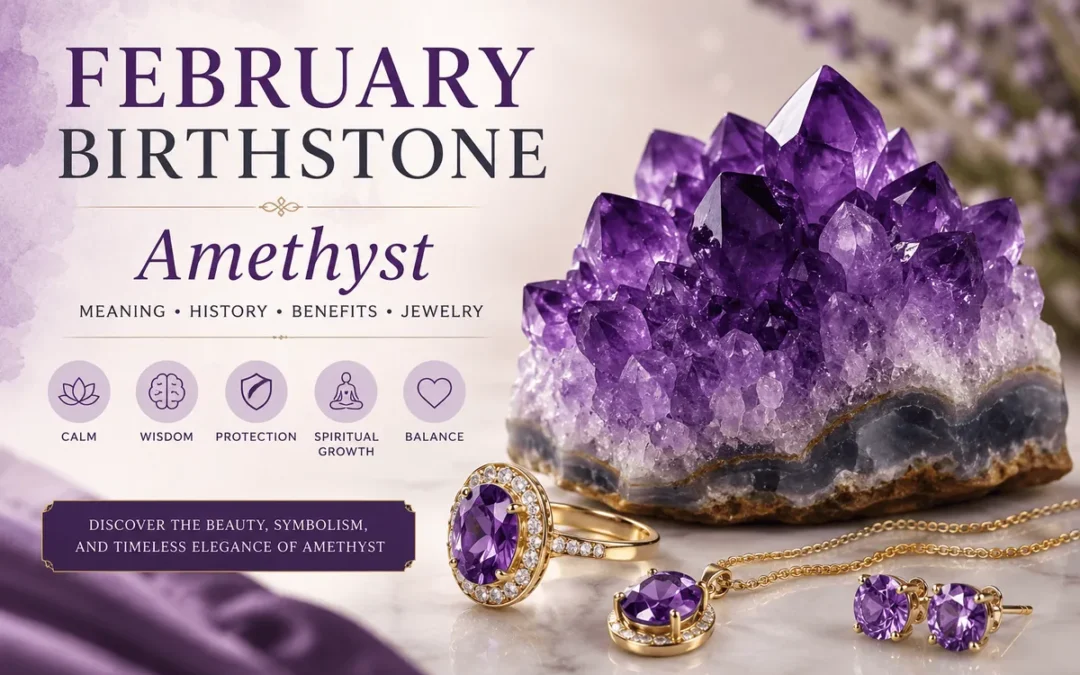 February Birthstone illustration