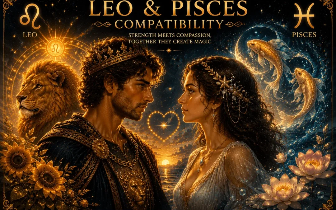 Leo and Pisces Compatibility illustration
