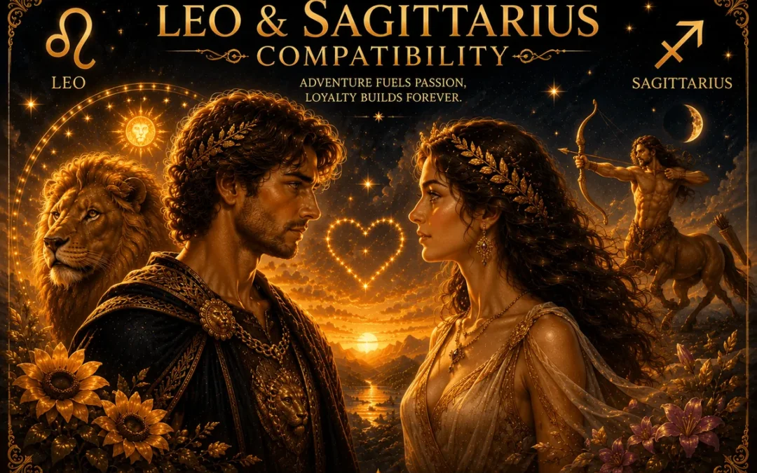 Compatibilité Lion et Sagittaire : le guide complet de l&rsquo;amour, de l&rsquo;amitié, du sexe et des relations durables