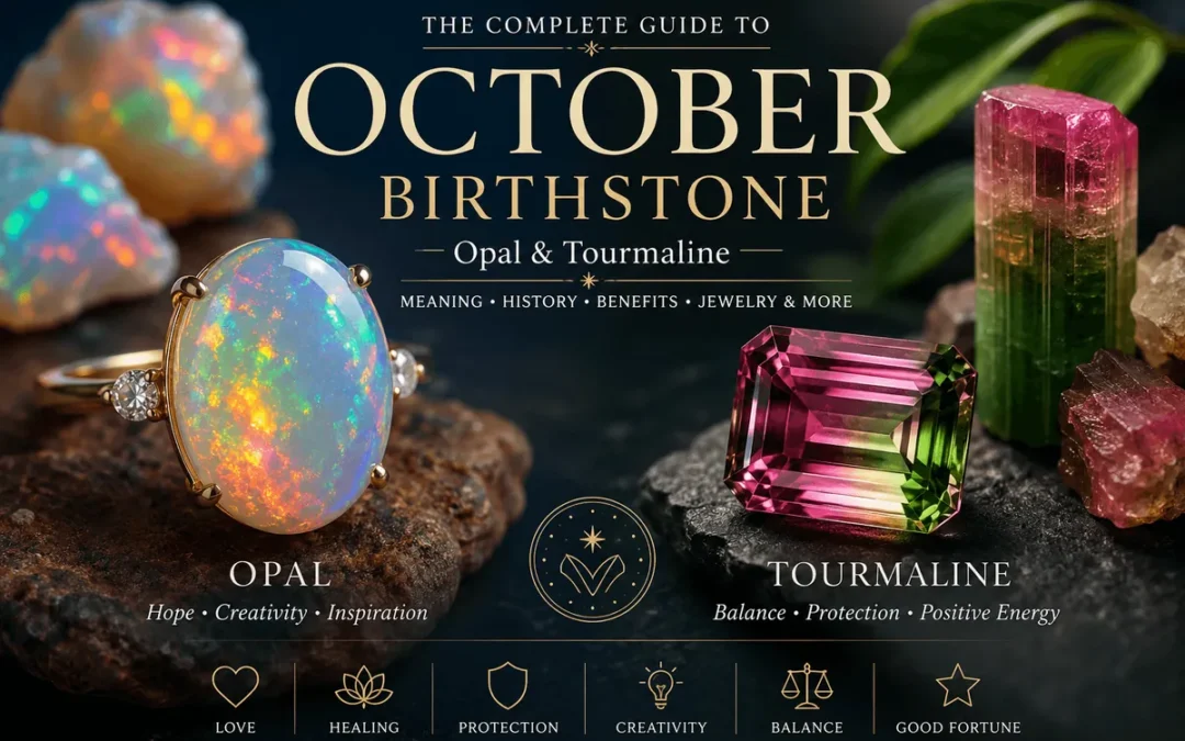 October Birthstone illustration