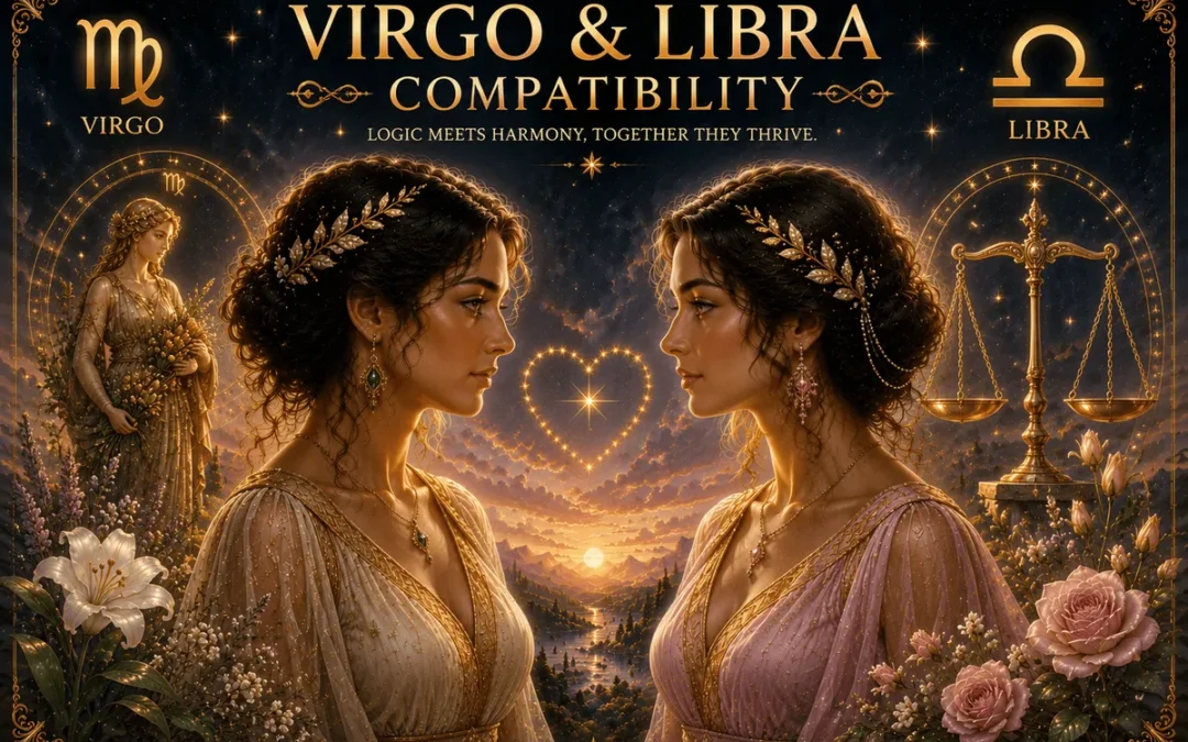 Compatibilité Vierge et Balance : guide complet sur l&rsquo;amour, la romance, l&rsquo;amitié et les relations durables